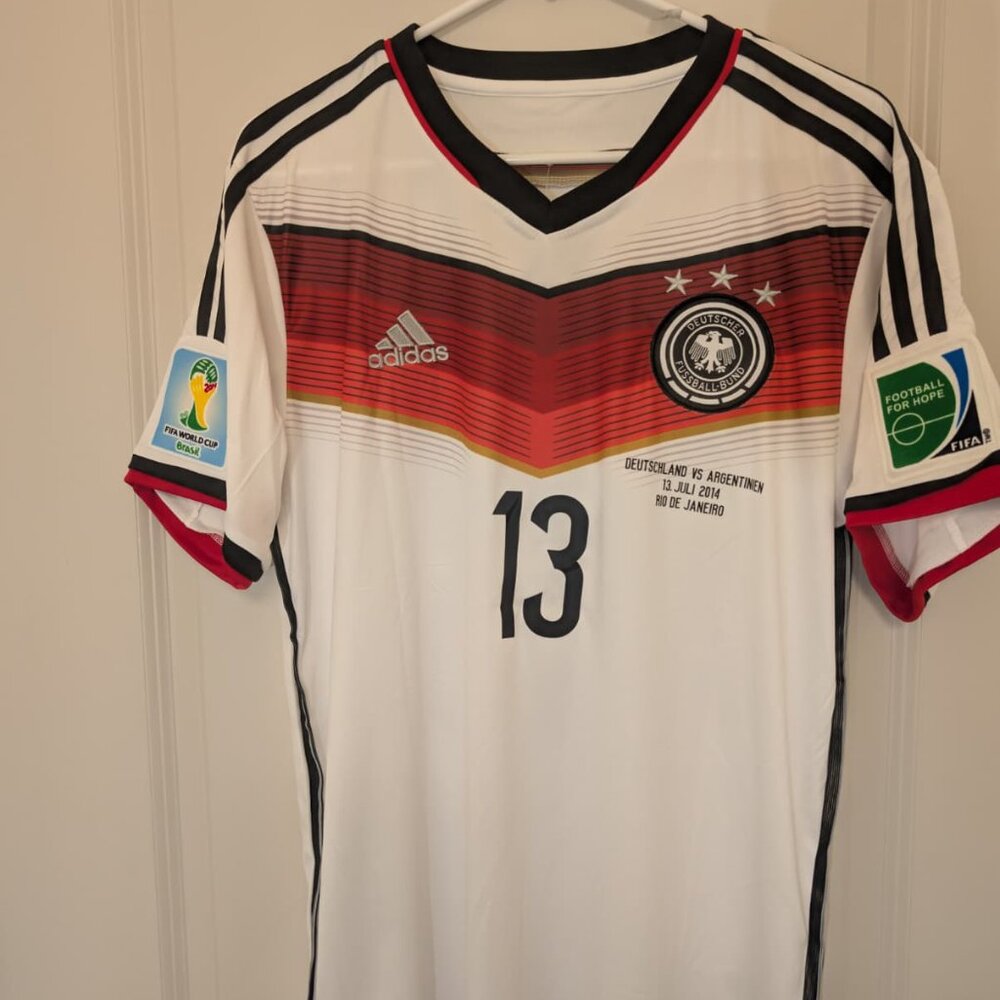 Germany World Cup 2014 Final Home Jersey Thomas Muller #13
